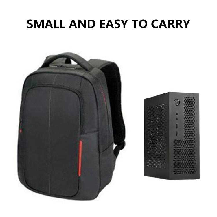 Industriesteuerung A09 Mini-ITX HTPC Gehäuse Einfach zu bedienendes PC-Gehäuse ITX Computergehäuse USB3.0/2.0 für Büro Zuhause Zubehör