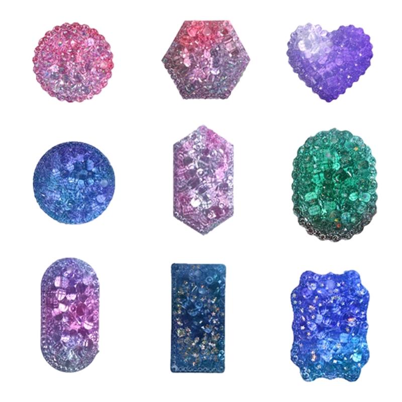 Epoxidic Forme Variate Diamante Listare Matriță Silicon Artizanat Handmade Consumabile pentru Fabricare Bijuterii DIY Mulduri pentru Decorațiuni Interioare