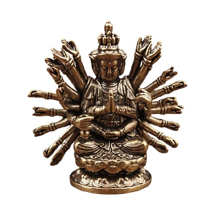 

Intricate Thousand Hand Guanyin Brasses Statue Metal Buddhas Sculpture For Home Temple Gift Or Collection Ornament