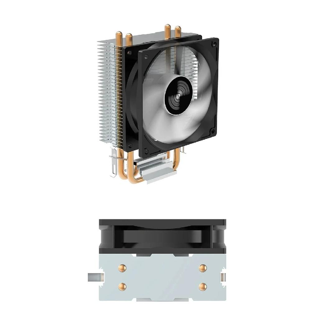 Coolcirc A400 CPU COOLER 4 Heat pipes 9cm RGB Cooler PC Air-Cooled Radiator Quiet Hydraulic Bearings For AMD AM2/AM3/AM4
