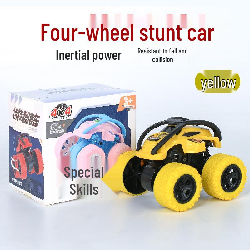 Children's Four-Wheel Drive Stunt Excavator Toy Car