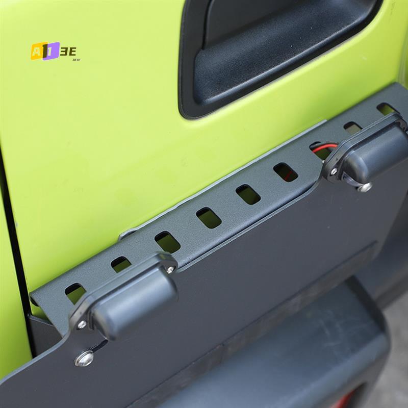 A03E-1 Set License Plate Frame Mounting Bracket With Light For Suzuki Jimny      Accessories Black