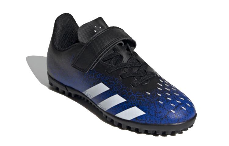 adidas Cushioning Low Top Kids' Soccer Shoes Blue Black Kids' FY0628
