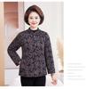 Mom's Floral Plush Winter Jacket - Thickened Cotton, Lightweight for Mid-Aged & Elderly