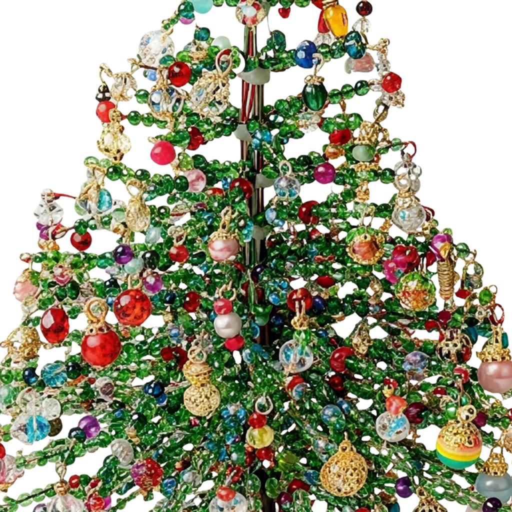 Christmas Tree DIY Craft Kit with LED Lights Handmade Xmas Holiday Decoration Set
