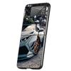 For Samsung Galaxy Z Flip 3 4 5 Hard Black Folding PC Phone Case Blue Red JDM Sport Car Luxury For Samsung Z Flip3 Back Cover