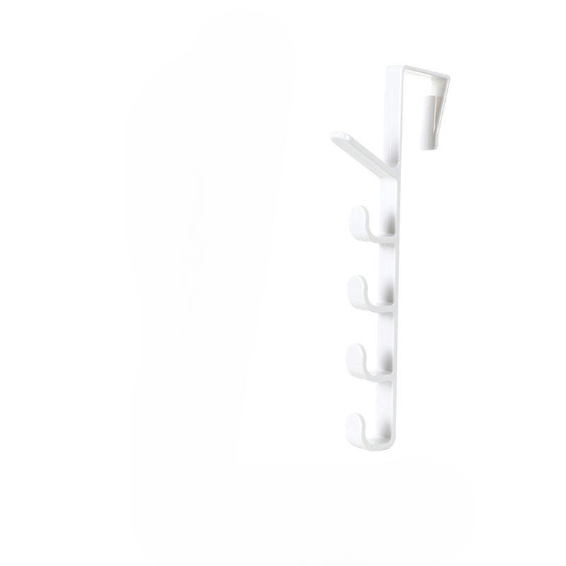 Five-segment Door Hanger Hook Multi-functional Coat Bag Towel Door Seamless Rack Home Bedroom Organizer Utensils Hook