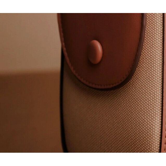 RSINC Small Crossbody Bags Semi Oval PU Leather Adjustable Shoulder Tan Brown B0DVQ1BDDJ