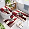 3Pcs Flannel Toilet Mat Set VfB Stuttgart Bathroom Rug Bath Carpet Non Slip Home Decor