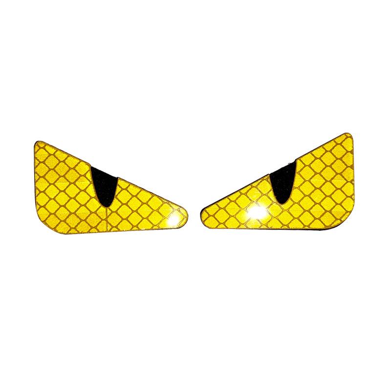 Glow-in-the-Dark Reflective Cat Eye Devil's Eye Monster Velcro Patch for Bags and Armbands
