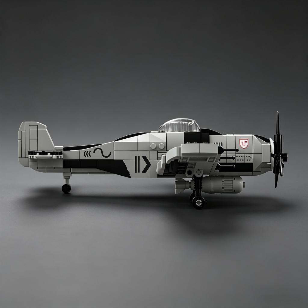 NEW FW-190 Fighter Building Blocks: Focke-Wulf Fuwakuro Model Toy