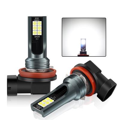 2 τμχ Super Bright H11 Led H4 H7 H8 9005 9006 H10 H11 HB4 HB3 881 Αυτοκινήτου CSP LED φώτα ομίχλης Λάμπες προβολέων 6000K Λευκό αυτόματο φωτιστικό ομίχλης DRL