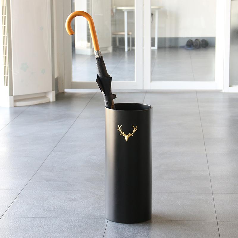 Suporte de Guarda-chuva de Plástico Design Europeu Arte Vaso Redondo Grande Balde de Armazenamento para Sala de Estar Hall de Hotel Suporte de Guarda-chuva