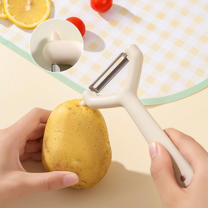 New Magnetic Peeling Knife Kitchen Multi-purpose Gadget Stainless Steel Multifunctional Peeling Scraper Artifact Wholesale