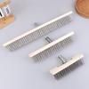 Multipurpose Steel Wire Deck Brush Head 20Cm 30Cm 50Cm Heavy Duty Metallic Wire Brush For Patios Grime And Garage Floor