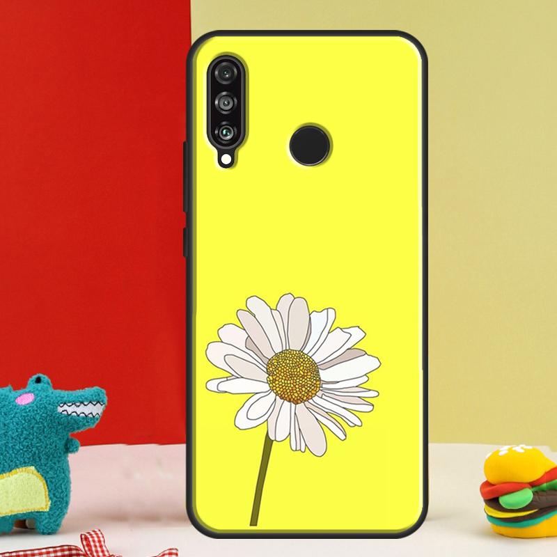 Summer Daisy Sunflower Floral For Huawei Nova Y91 Y90 Y60 Y70 Y72 Y61 9 10 SE 12i 12s 11i 5T P60 Pro P20 P30 P40 Lite Case