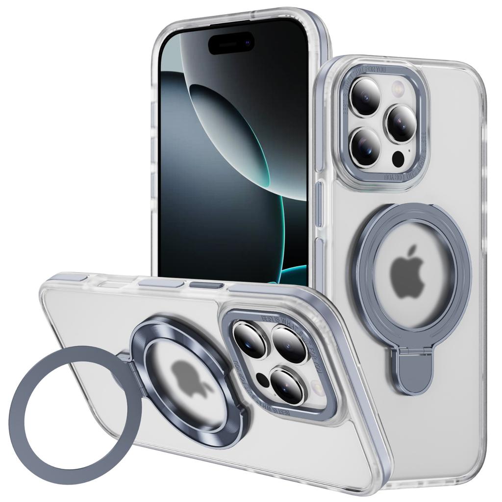For Apple, for IPhone 16 ProMax Phone Case, Hardware Lens Frame, Skin Protection Cover, Magnetic Suction Pivot Case