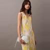 Calvin Klein shoulder bag SS25 Casual Elegant Sweet Commuting Letter Crossbody Blouson Cloud Lucky Mixed Material Medium Women's GN9-Moonlight White