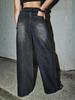 Paris Sparkle Rhinestone Wide-Leg Slimming Jeans – Women's Floor-Length Fashion