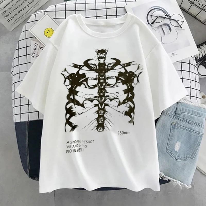 Summer New Womens T-shirts Cotton Printing Casual O-Neck Short Sleeve Outdoor Sports Jogging Woman Clothes 2026 Daily Tees Tops