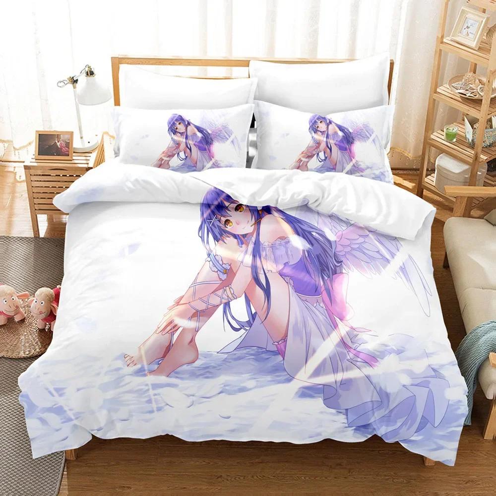 3D Printed Love Live Bedding Set Pillowcase Anime Duvet Cover Double Twin Full Queen King Adult Kids Bedclothes Quilt Cover