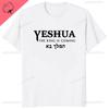 Yeshua Hebrew Name Of Jesus Christian Messianic ONeck Letters T Shirt Unisex Casual Graphic Tees Cotton Tops Camiseta Hombre