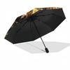 Dog Badge pattern umbrella, portable and foldable design, 8 ribs, a casual accessory for Halloween, Christmas, and birthday gifts.