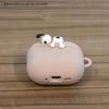 Gourmandies Amendoins Snoopy Estojo de Silicone para AirPods 4 com Mosquetão Pendente, SNGG-116B
