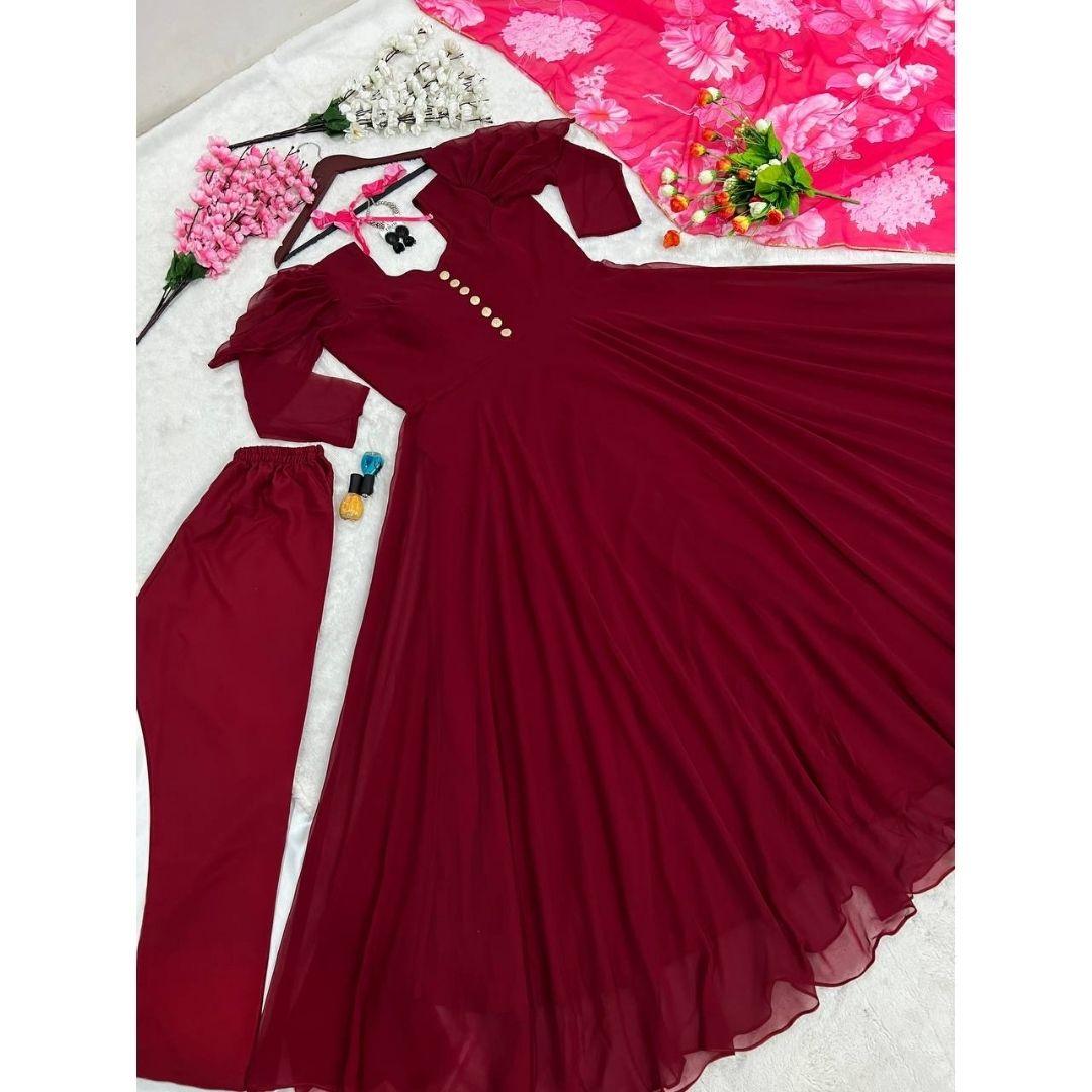 

Разработано платье высочайшего качества с тесно связанными дупаттами.