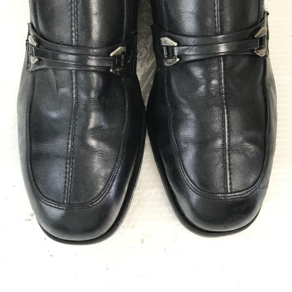 Vintage 80s-90s Cats Paw Steel Toe Loafer Moccasin Safety Dress Shoes Size 9.5D 27.0cm Black(USED)