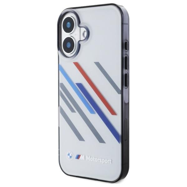 BMW Bmhcp16S23Htrag Iphone 16 6.1       Szary/Grey Hardcase Motorsport Iml Random Stripes