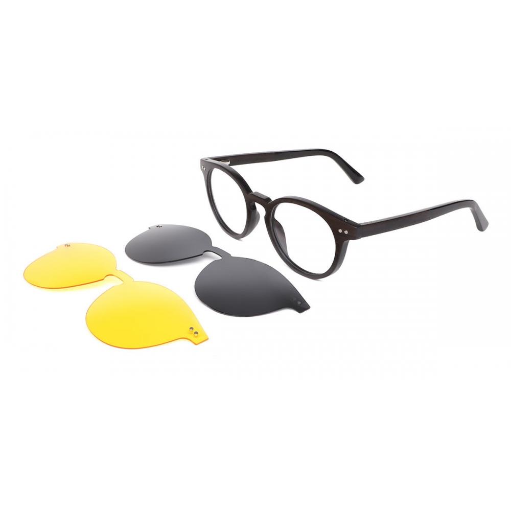 

Oh My Woodness Elm Essence With Clip On Wp009 A09 Unisex Eyeglasses 49-20-145