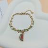 Fashion Fruit Shaped Bracelet Summer Dopamine Versatile Creative Stainless Steel Jewelry For Women