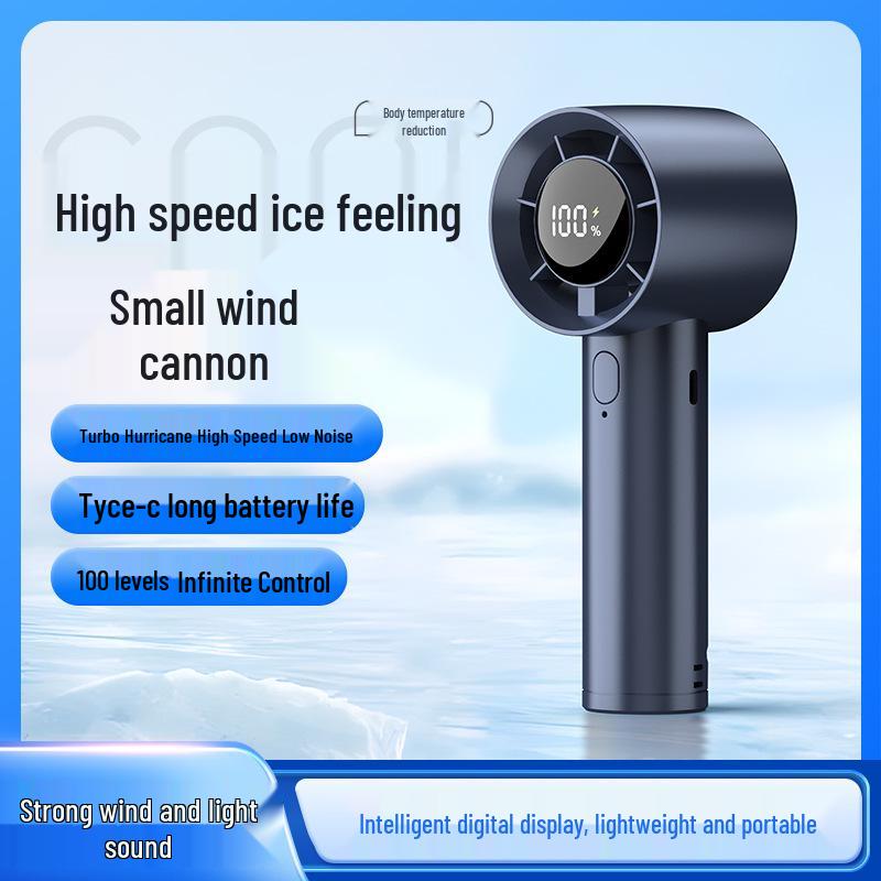 Portable USB Rechargeable Mini Handheld Fan with Strong Wind Power for Students