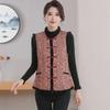 Women's Quilted Cotton Vest: Warm Retro Waistcoat for Fall & Winter