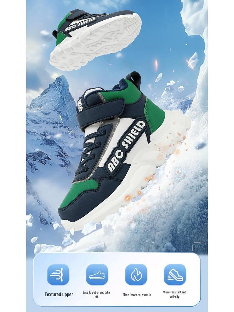 Jungen Winterschuhe 2025 - Rutschfeste Samt-Laufschuhe - Weiche, Warme Sportsneaker