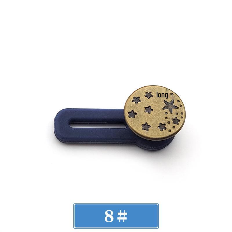 Adjustable No-Sew Waist Extension Button for Jeans