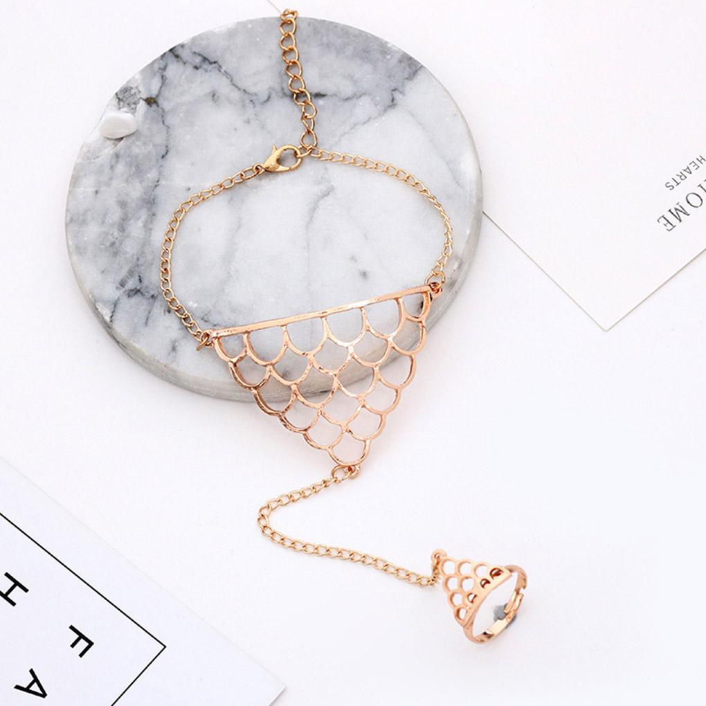 Alloy Bracelet Adjustable Hand Harness Bracelet Chain Women Girl Hand Jewelry