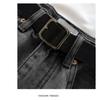 Damen High-Waist zerrissene Jeans-Shorts - Sommerlich lässig A-Linie, ausgefranster Saum, Bauchkaschierend, Schlankmachender Wide-Leg Stil