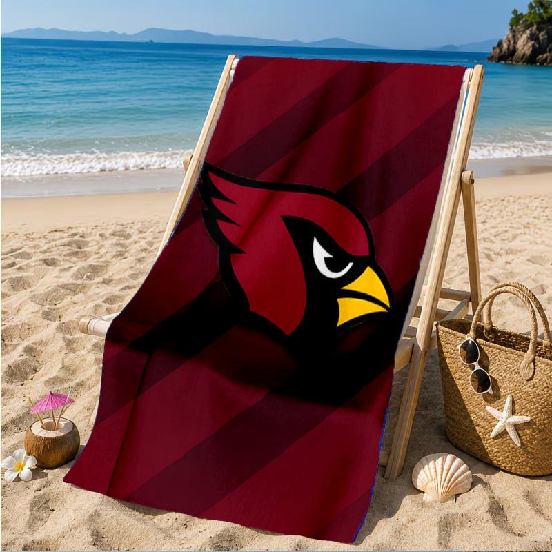 Cardinals Team Spirit Beach Towel, Quick-drying, Easy to Care for, Suitable for Both Fitness and Beach Vacations,Sports Essential