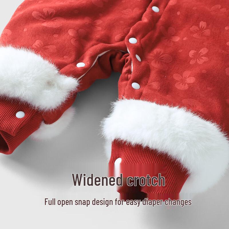 Youqi Baby Winter Quilted Romper