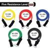 Resistance Band Set 11, Fitness Kit Elastic Bands with Door Anchor/Handles/Ankle Strap, Portable Bands for Yoga Pil
