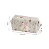 Bear Sweetheart Quilted Storage Bag With Zipper For Students And Daily Use
