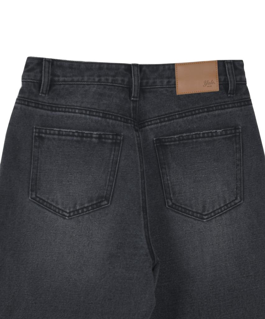 YALE Women'S Straight Denim Pants_Charcoal
