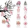 24pcs Santa Claus Christmas Tree Hanging Ornament Paper Christmas Tree Decoration  Xmas Decor