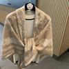 New Imitation Cashmere Scarf for Women Korean Version Contrasting Color Autumn and Winter Warm Couple Scarf  British Fashion Long Shawl
