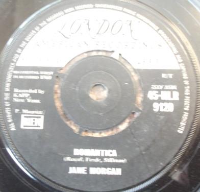 

7inch Record JANE MORGAN - Romantica 45HLR9120 London Records, 1960 UK Pop Used