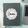 1PC I Am Affirmation Sticker | Inspirational Bible Sticker Pack For Journals And Laptops | Waterproof Sticker For Water Bottles And Cars