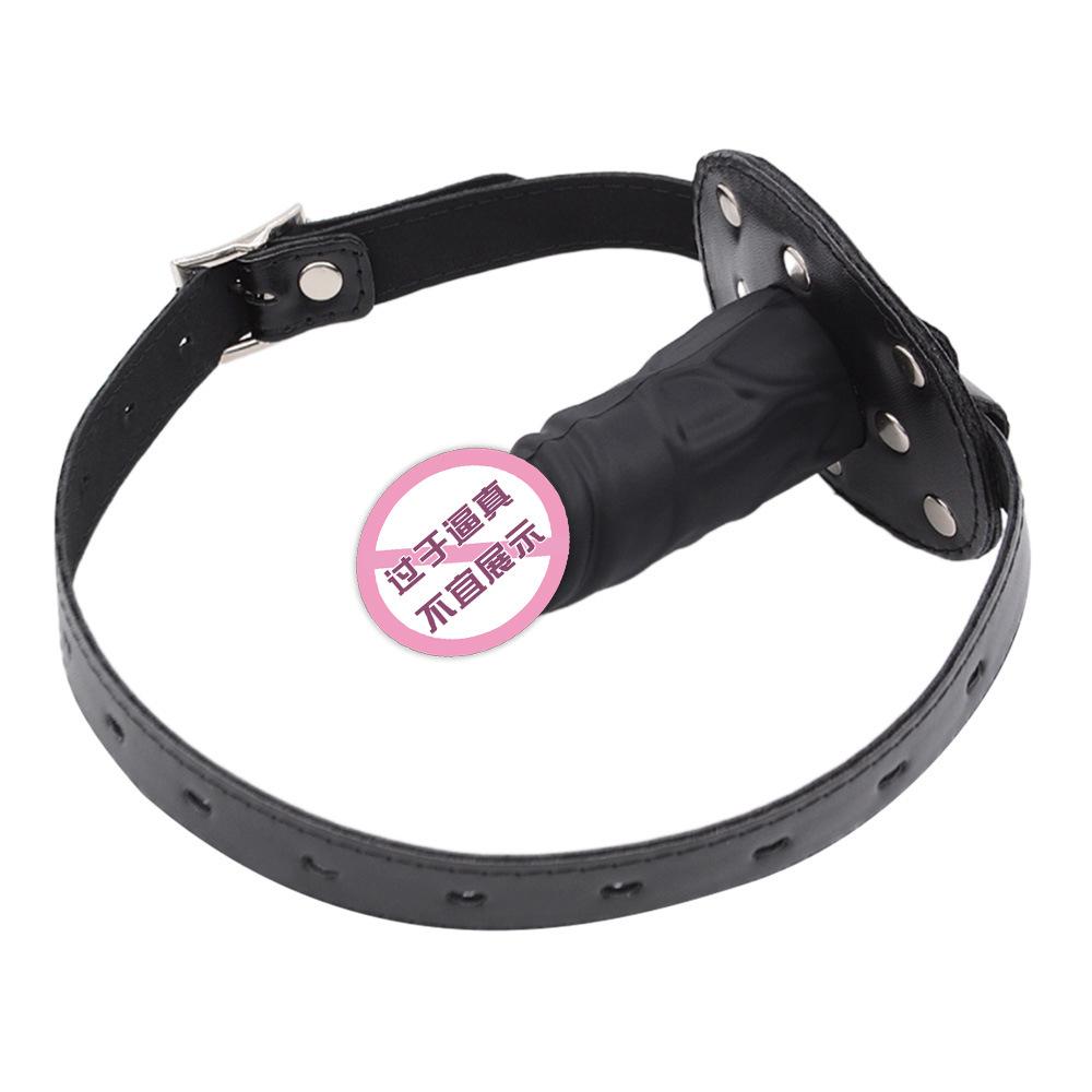 SM Silicone Dildos Ball Gag Deep Throat Penis Mouth Ball Sexy Sex Toy Adult Sex Supplies Female Slave Binding Training