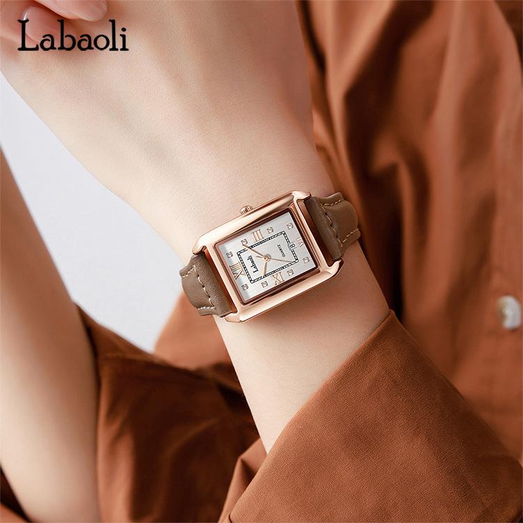 La Baoli Fashion Watch Women'S Square Belt Women'S Simple Business Quartz Watch